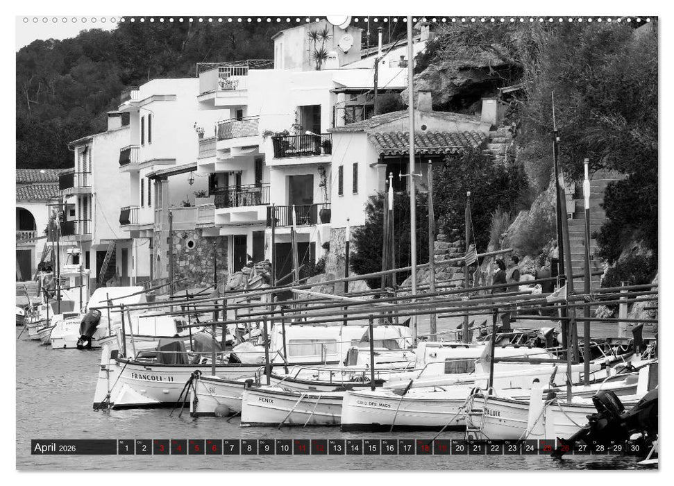 Mallorca monochrom (CALVENDO Premium Wandkalender 2026)