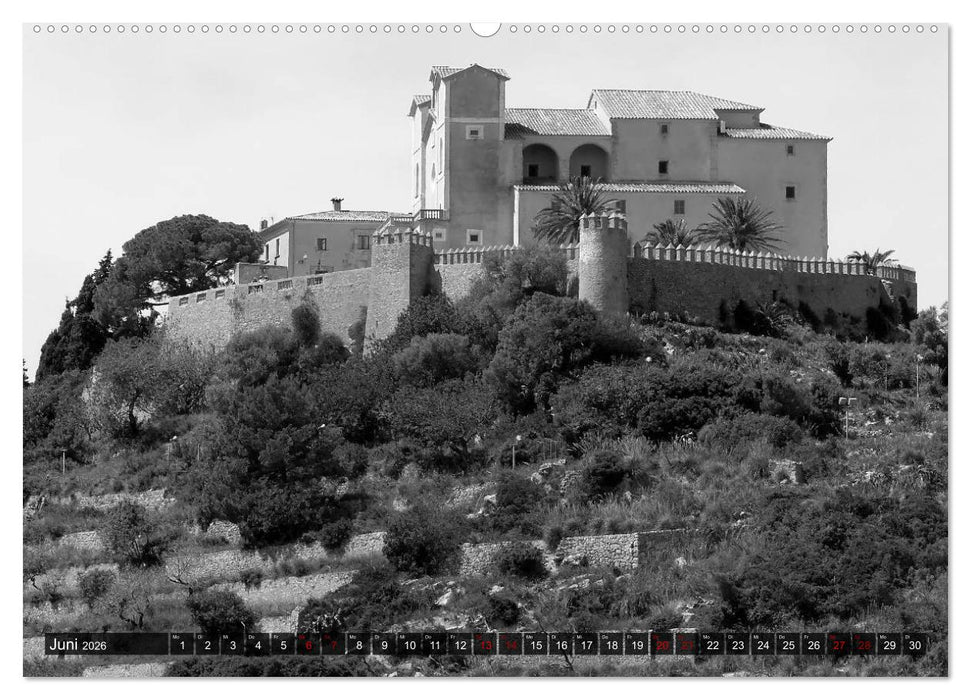 Mallorca monochrom (CALVENDO Premium Wandkalender 2026)