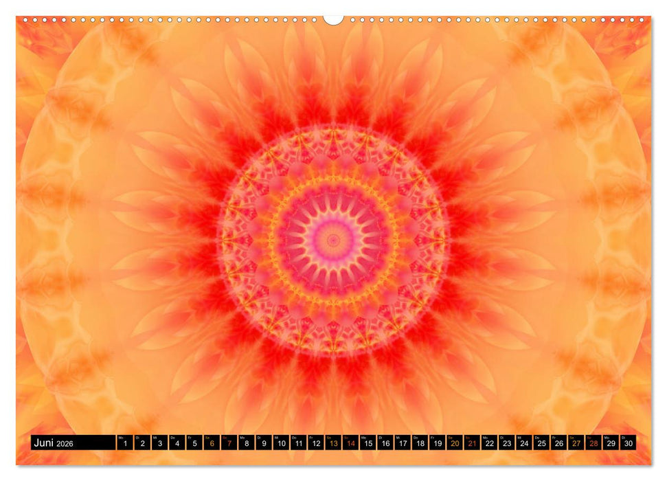Energie - Mandalas in orange (CALVENDO Premium Wandkalender 2026)