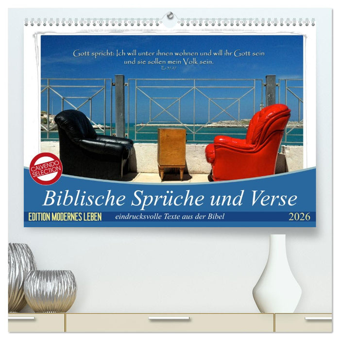 Biblische Sprüche und Verse (CALVENDO Premium Wandkalender 2026)