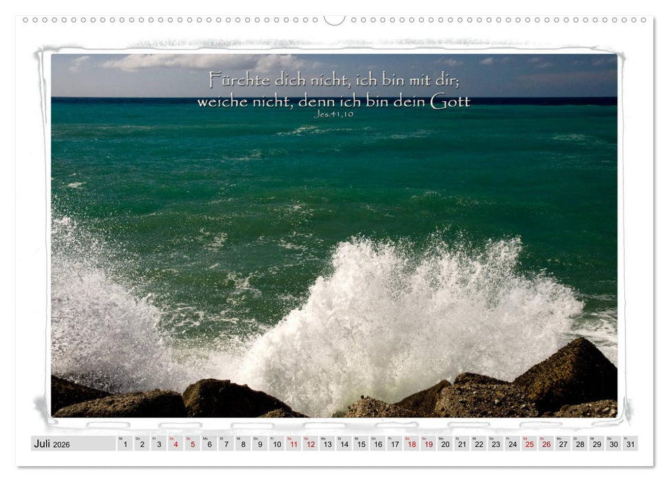 Biblische Sprüche und Verse (CALVENDO Premium Wandkalender 2026)
