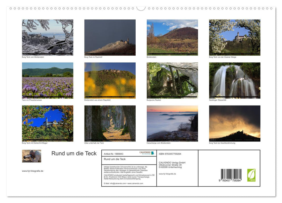 Rund um die Teck (CALVENDO Premium Wandkalender 2026)