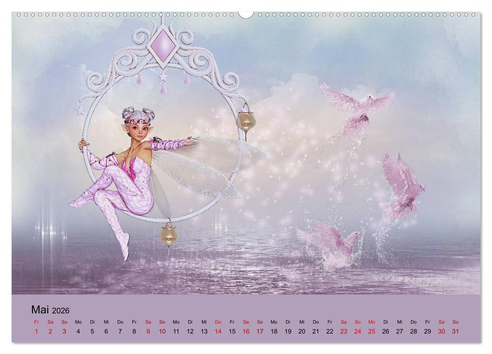 Elfenlichter, die Reise geht weiter (CALVENDO Premium Wandkalender 2026)