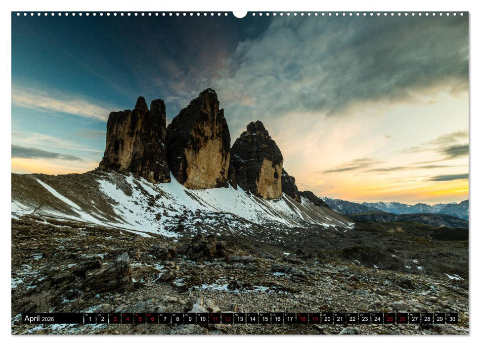 Drei Zinnen. Sextner Dolomiten (CALVENDO Premium Wandkalender 2026)