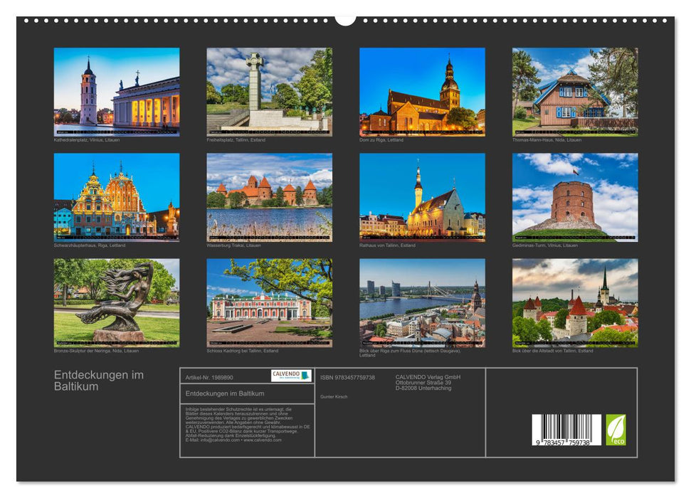 Entdeckungen im Baltikum (CALVENDO Premium Wandkalender 2026)