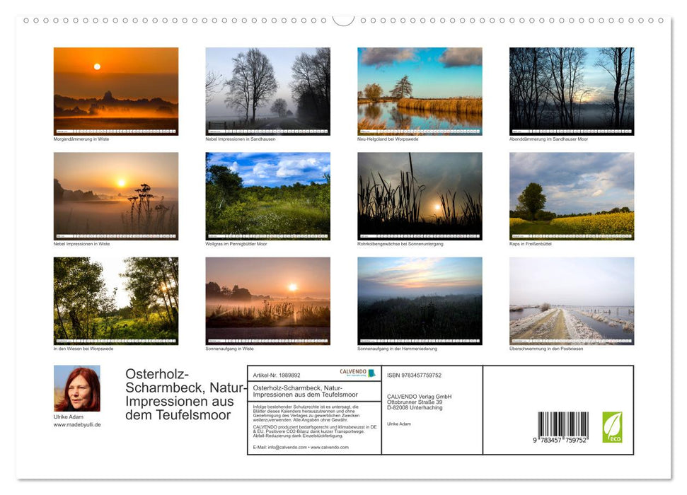 Osterholz-Scharmbeck, Natur-Impressionen aus dem Teufelsmoor (CALVENDO Premium Wandkalender 2026)
