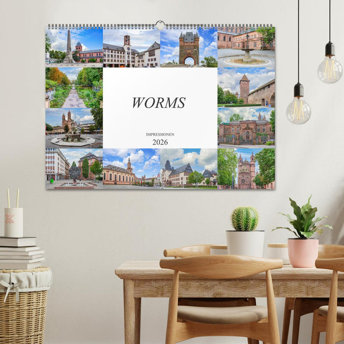 Worms Impressionen (CALVENDO Wandkalender 2026)