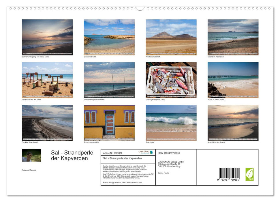 Sal - Strandperle der Kapverden (CALVENDO Premium Wandkalender 2026)