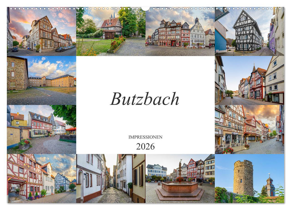 Butzbach Impressionen (CALVENDO Wandkalender 2026)