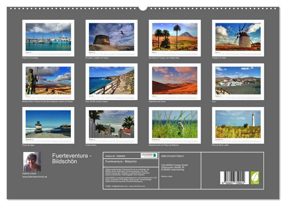Fuerteventura - Bildschön (CALVENDO Premium Wandkalender 2026)