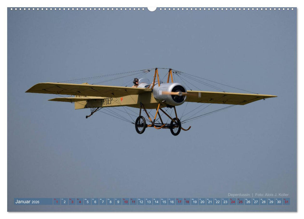 Historische Propellerflugzeuge 2026 (CALVENDO Premium Wandkalender 2026)