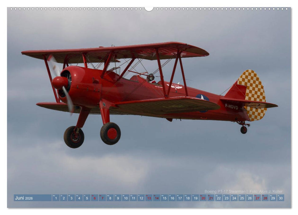 Historische Propellerflugzeuge 2026 (CALVENDO Premium Wandkalender 2026)