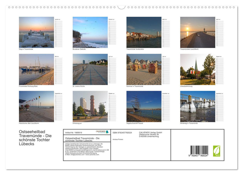 Ostseeheilbad Travemünde - Die schönste Tochter Lübecks (CALVENDO Premium Wandkalender 2026)