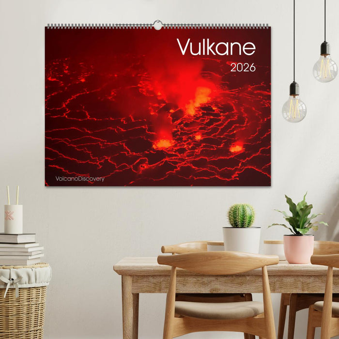 Vulkane 2026 (CALVENDO Wandkalender 2026)