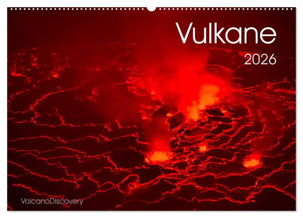 Vulkane 2026 (CALVENDO Wandkalender 2026)
