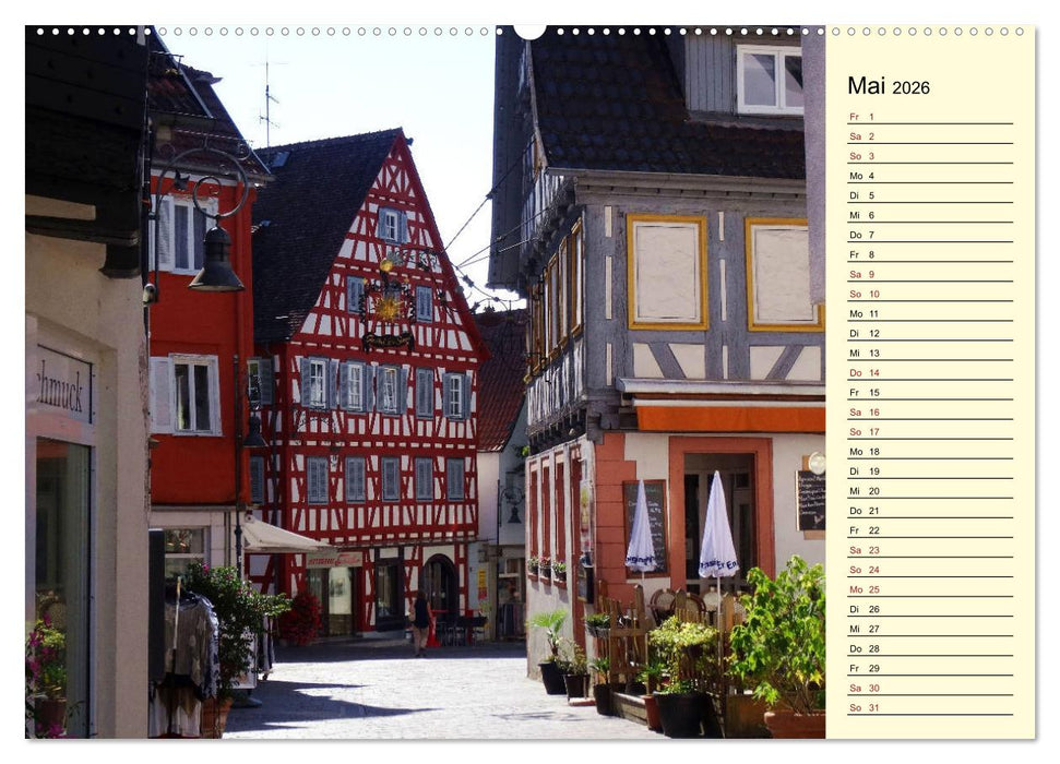 Unterwegs in Waiblingen (CALVENDO Premium Wandkalender 2026)