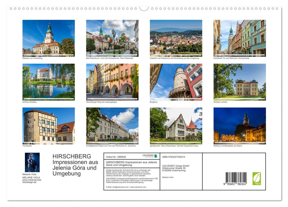 HIRSCHBERG Impressionen aus Jelenia Góra und Umgebung (CALVENDO Premium Wandkalender 2026)