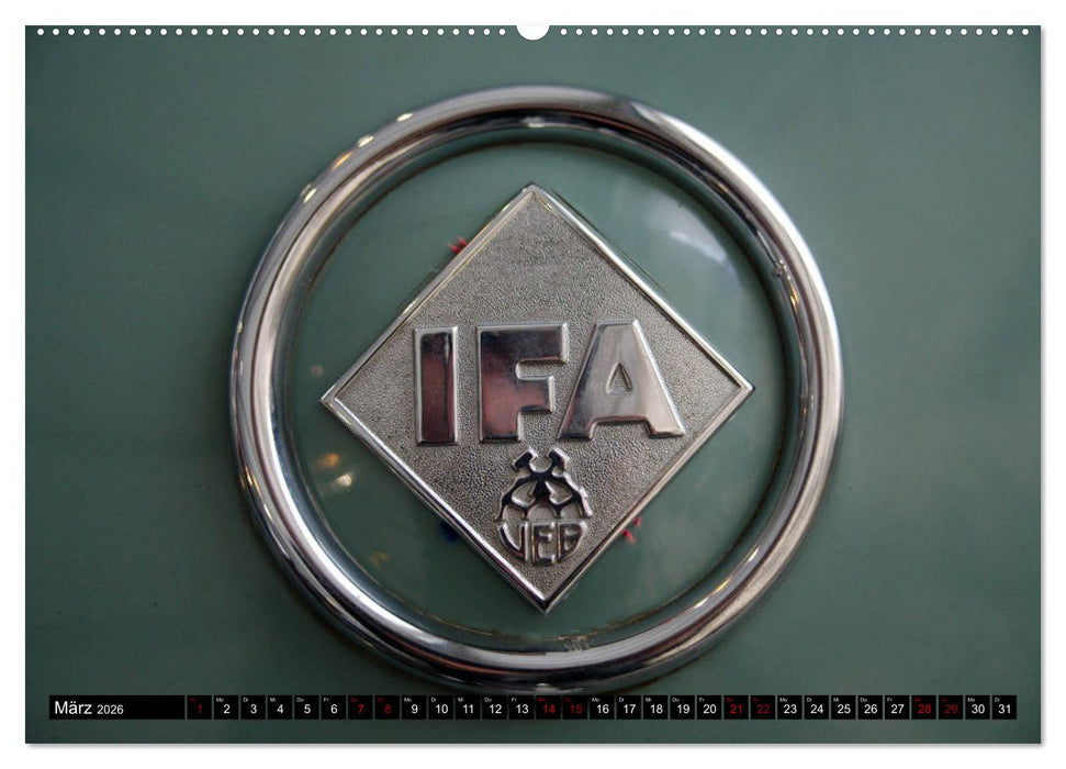 DDR Oldtimer ganz nah (CALVENDO Premium Wandkalender 2026)