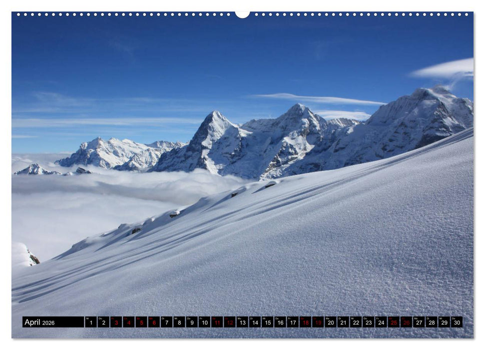Eiger, Mönch und Jungfrau 2026 (CALVENDO Premium Wandkalender 2026)