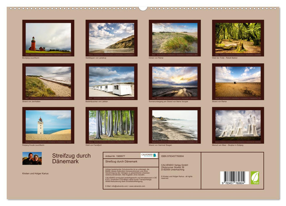 Streifzug durch Dänemark (CALVENDO Premium Wandkalender 2026)