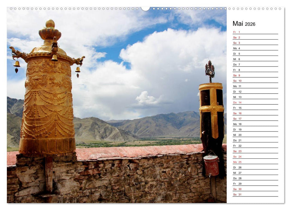 Tibet Momente (CALVENDO Premium Wandkalender 2026)