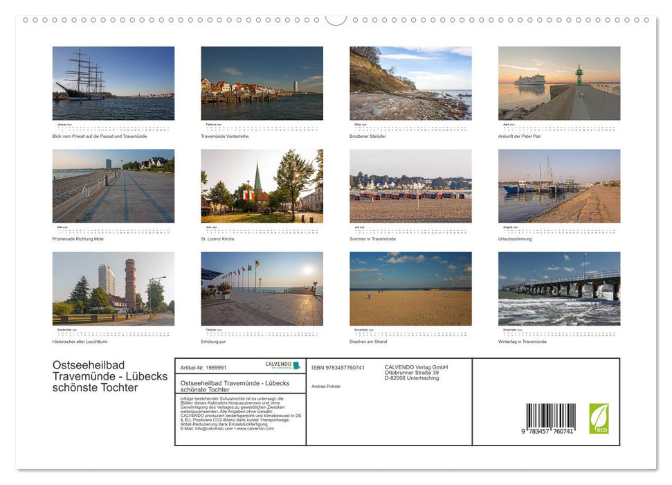 Ostseeheilbad Travemünde - Lübecks schönste Tochter (CALVENDO Premium Wandkalender 2026)