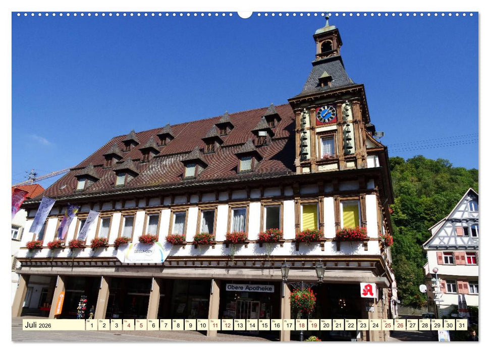 Unterwegs in der Altstadt von Geislingen (CALVENDO Premium Wandkalender 2026)