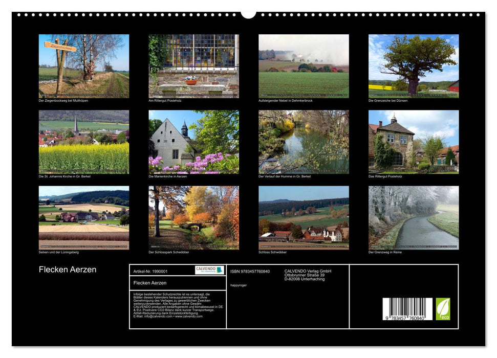 Flecken Aerzen (CALVENDO Premium Wandkalender 2026)