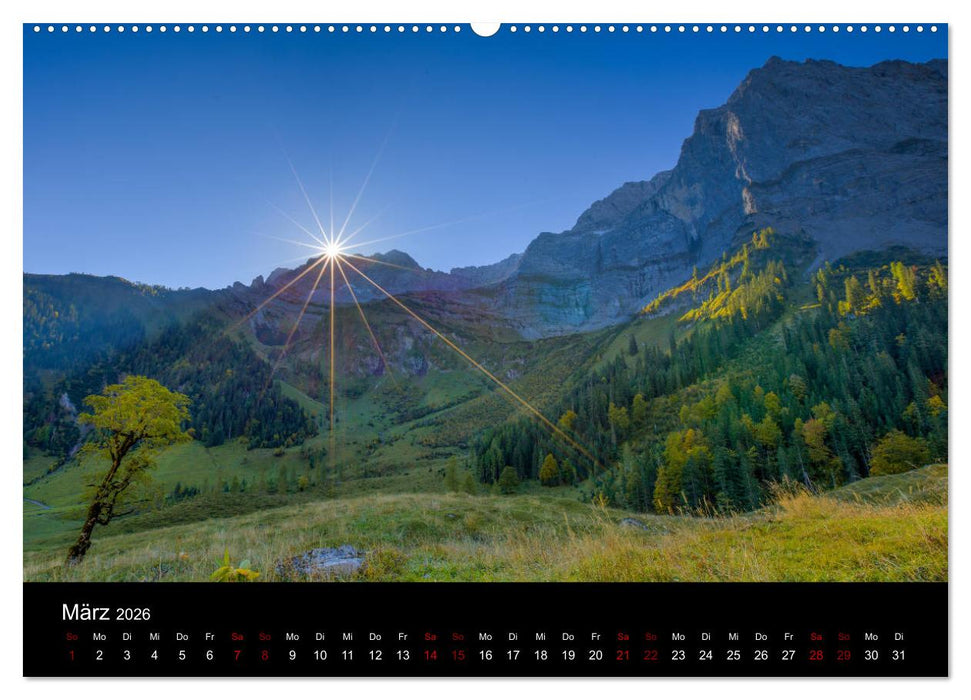 Licht über Alpenlandschaften (CALVENDO Premium Wandkalender 2026)