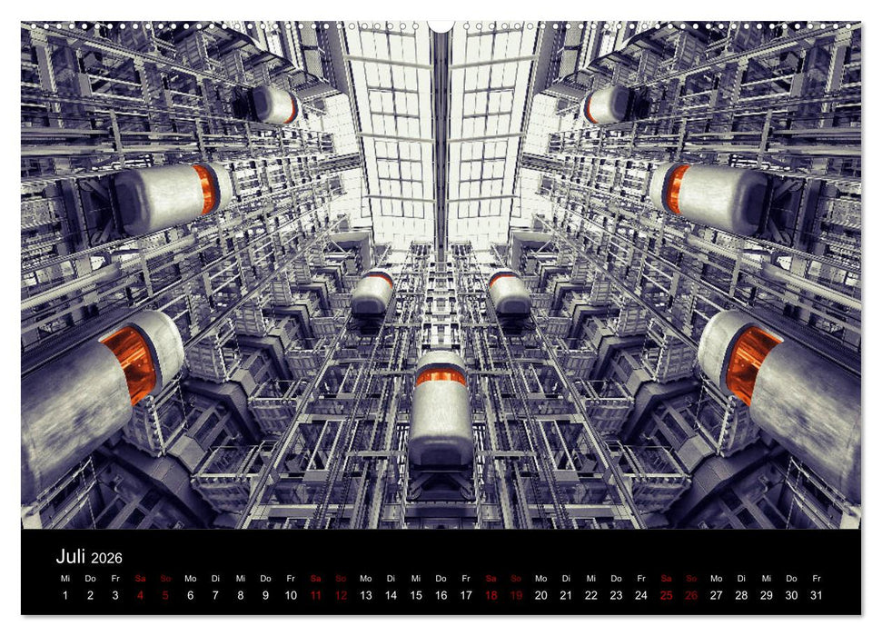 Welt der Aufzüge (CALVENDO Premium Wandkalender 2026)