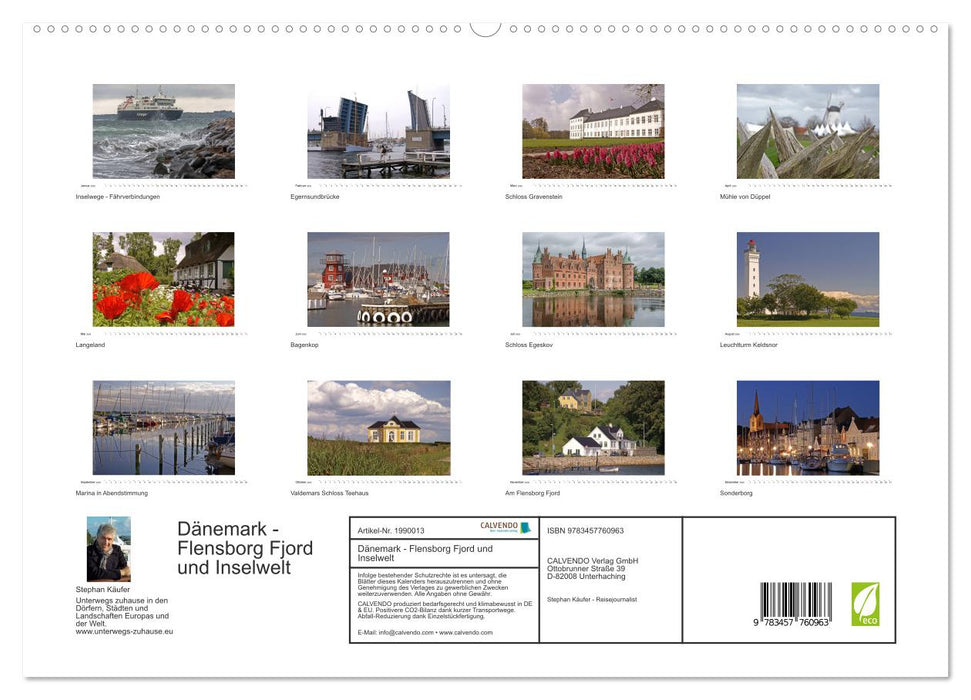 Dänemark - Flensborg Fjord und Inselwelt (CALVENDO Premium Wandkalender 2026)