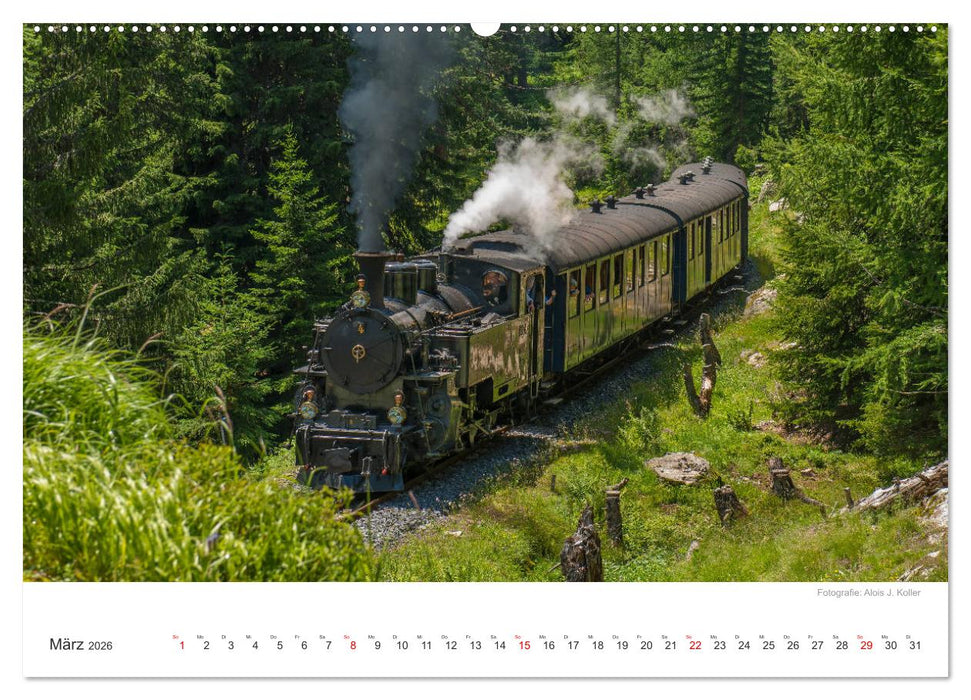 Dampfbahn Furka 2026 (CALVENDO Premium Wandkalender 2026)