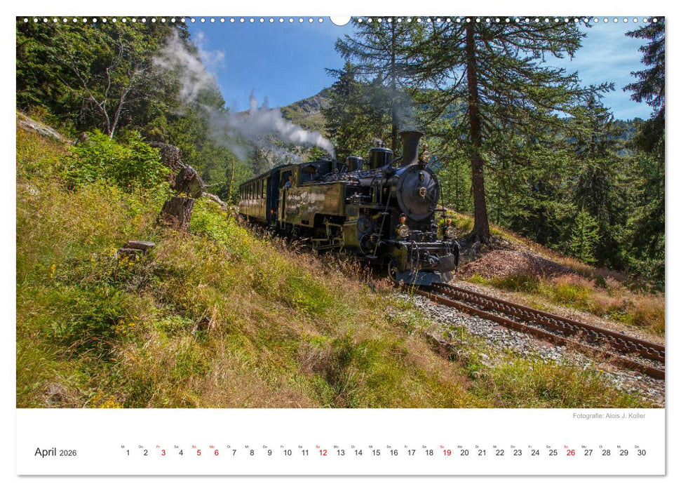 Dampfbahn Furka 2026 (CALVENDO Premium Wandkalender 2026)