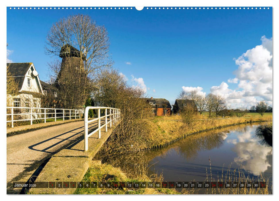 KRUMMHÖRN Achtzehn Warfendörfer plus ein Fischerdorf (CALVENDO Premium Wandkalender 2026)