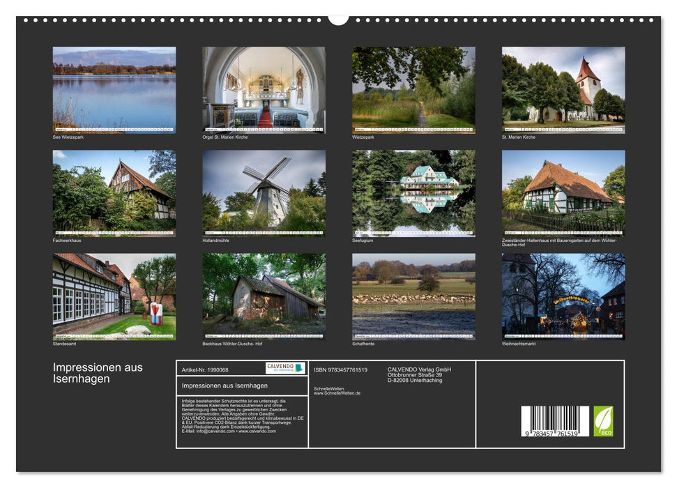 Impressionen aus Isernhagen (CALVENDO Premium Wandkalender 2026)