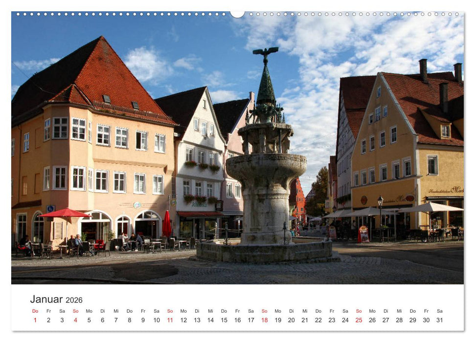 Stadtbummel im schönen Nördlingen (CALVENDO Premium Wandkalender 2026)