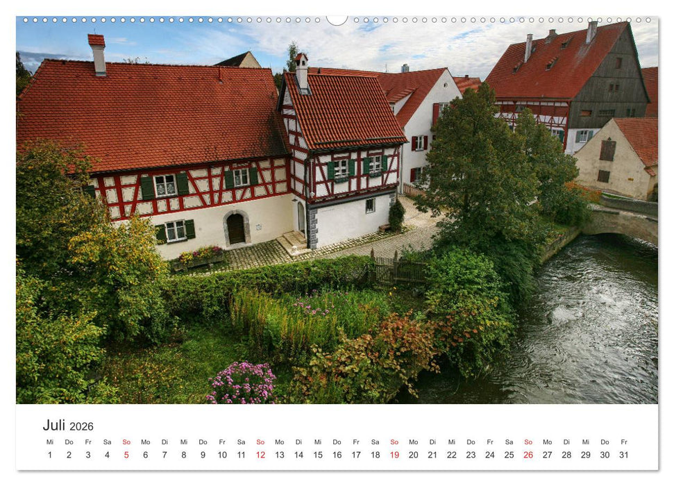 Stadtbummel im schönen Nördlingen (CALVENDO Premium Wandkalender 2026)
