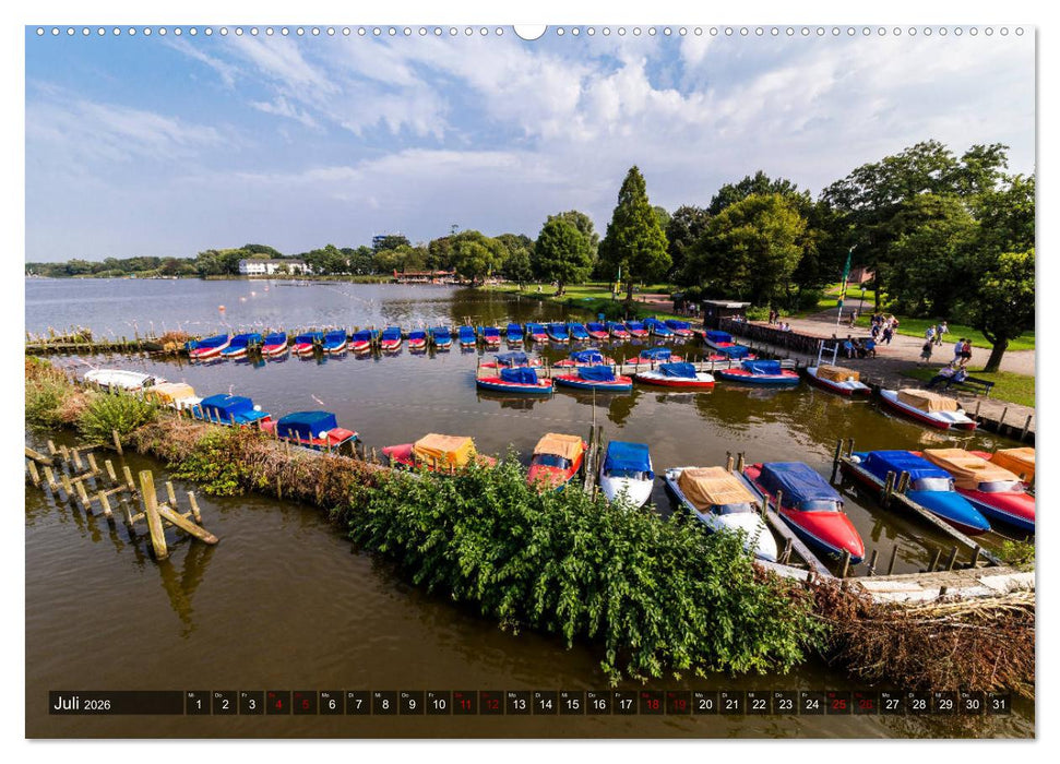 Bad Zwischenahn, Parkspaziergang und Seerundfahrt (CALVENDO Premium Wandkalender 2026)
