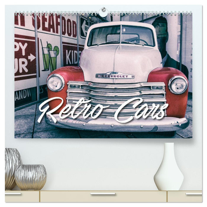 Retro Cars (CALVENDO Premium Wandkalender 2026)