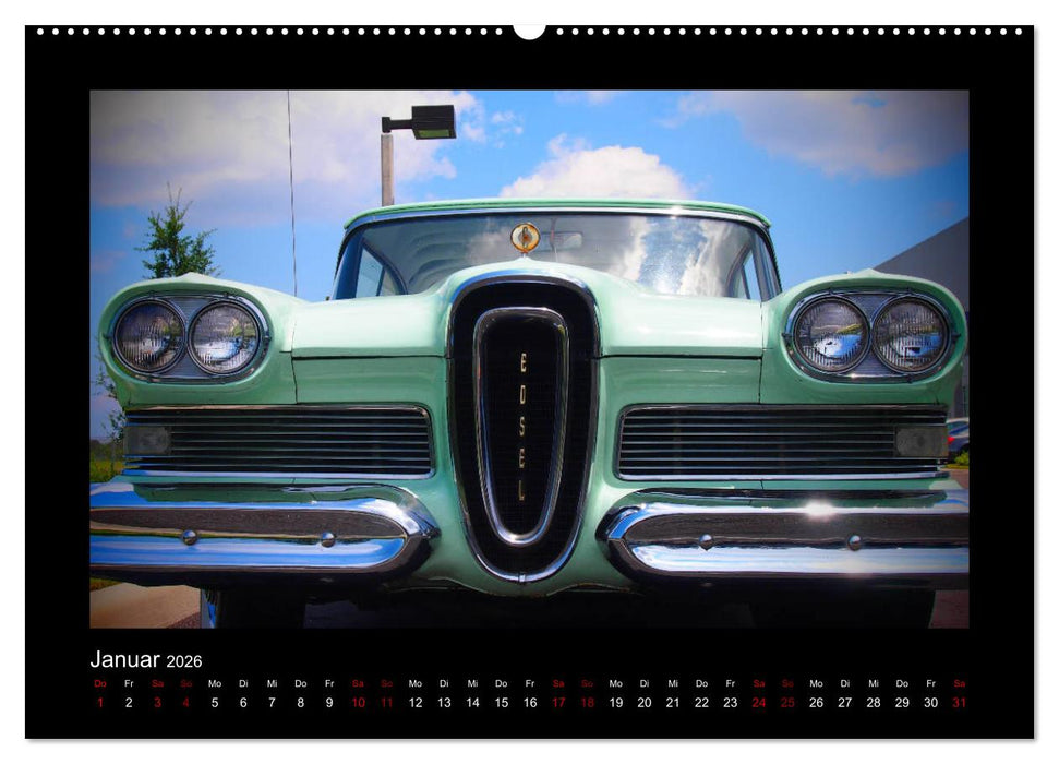 Retro Cars (CALVENDO Premium Wandkalender 2026)