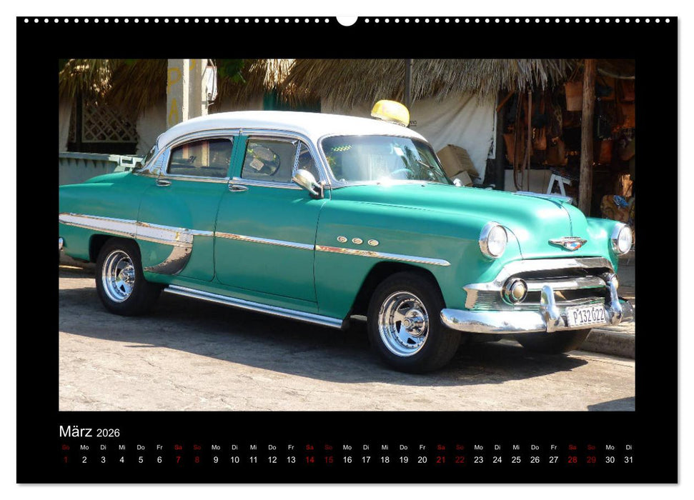 Retro Cars (CALVENDO Premium Wandkalender 2026)