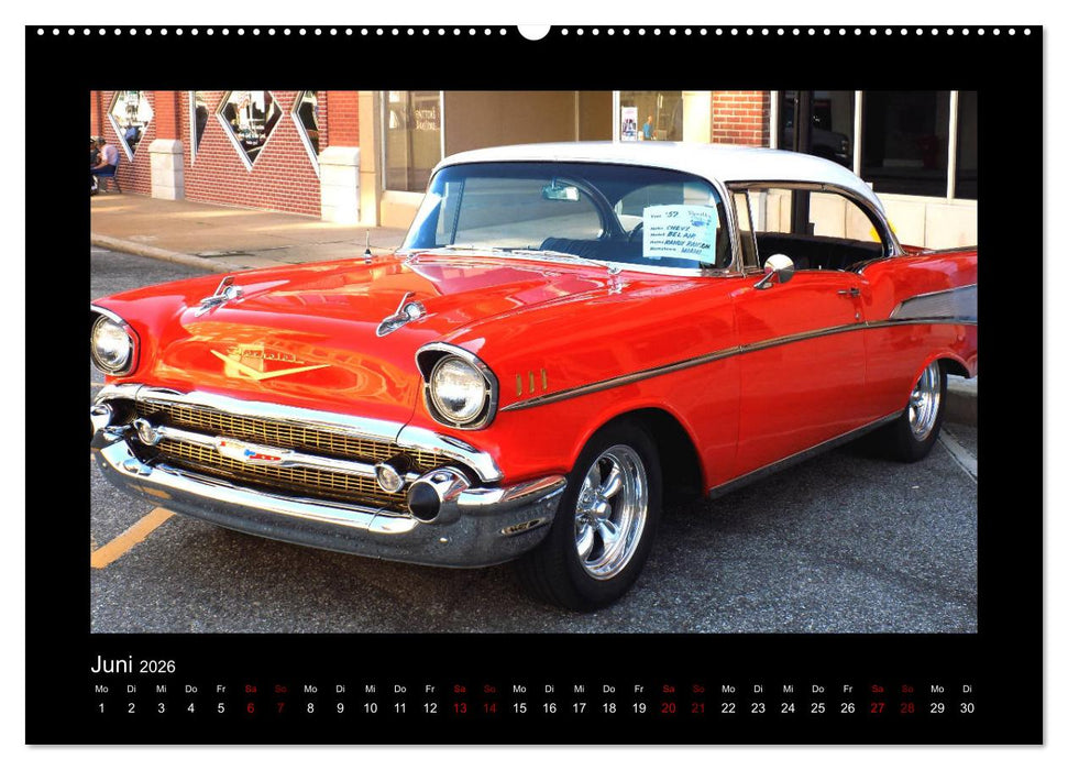 Retro Cars (CALVENDO Premium Wandkalender 2026)