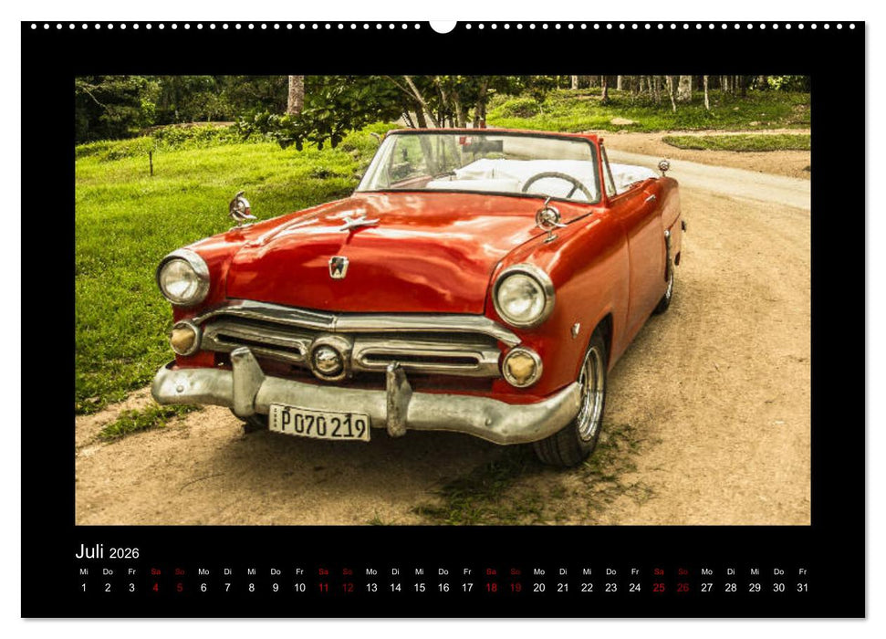Retro Cars (CALVENDO Premium Wandkalender 2026)