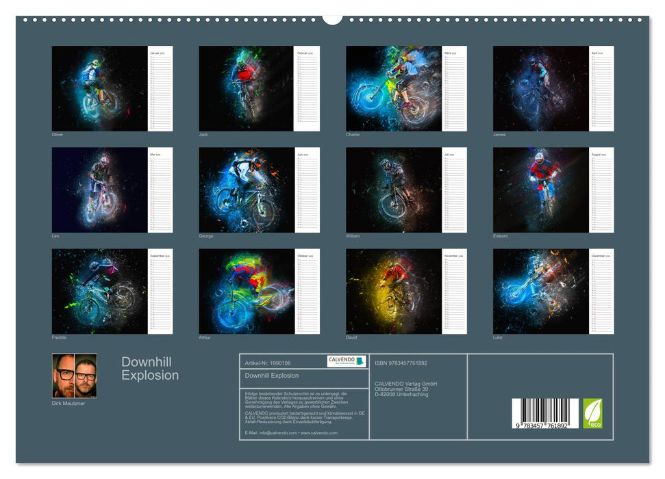 Downhill Explosion (CALVENDO Premium Wandkalender 2026)