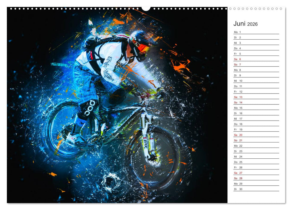 Downhill Explosion (CALVENDO Premium Wandkalender 2026)
