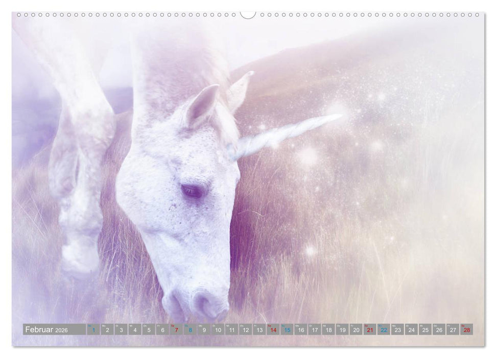 Fabeltier Einhorn (CALVENDO Premium Wandkalender 2026)