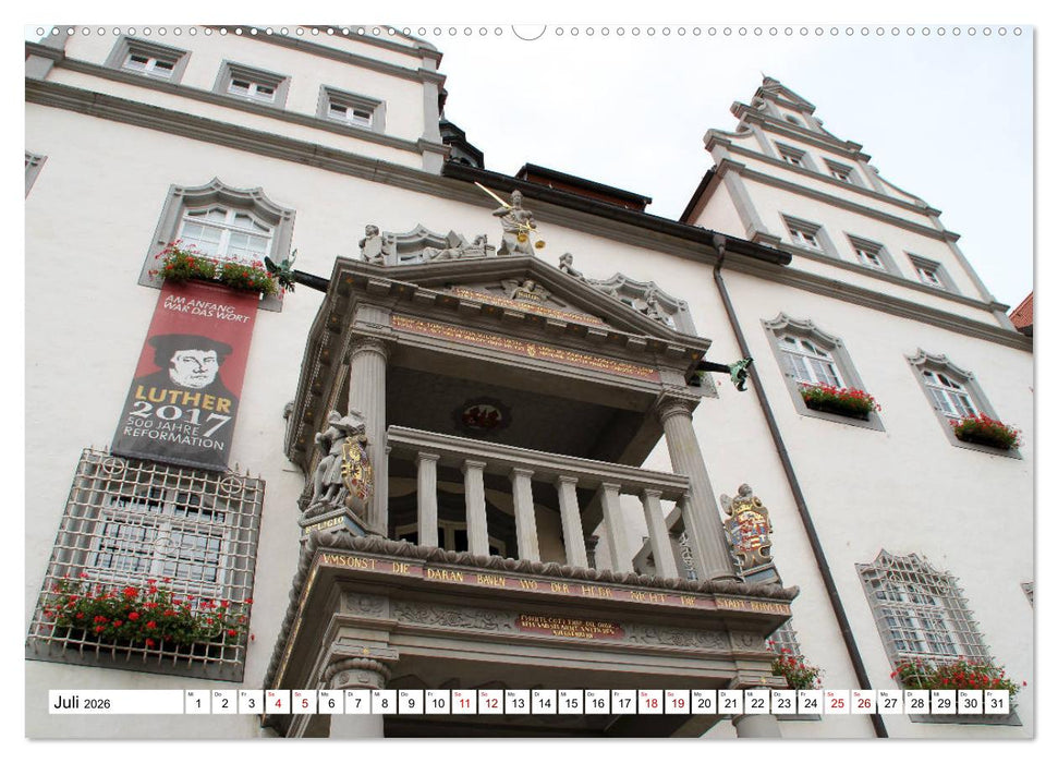 Die Lutherstadt Wittenberg (CALVENDO Premium Wandkalender 2026)