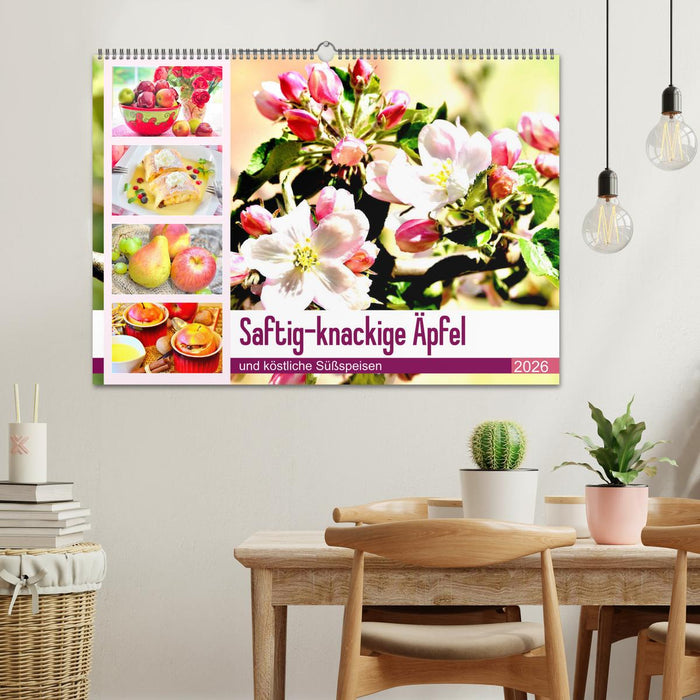 Saftig-knackige Äpfel und köstliche Süßspeisen (CALVENDO Wandkalender 2026)