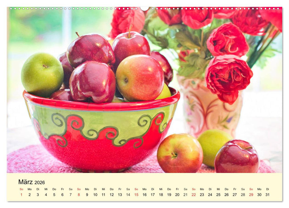 Saftig-knackige Äpfel und köstliche Süßspeisen (CALVENDO Wandkalender 2026)
