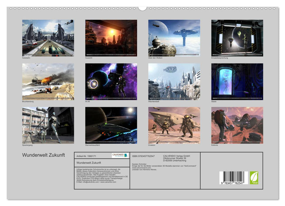 Wunderwelt Zukunft (CALVENDO Premium Wandkalender 2026)